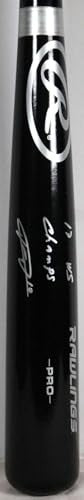 Yuli Gurriel Signed Rawlings Pro Baseball Bat - 2017 WS Champs