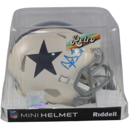 Dak Prescott Signed Dallas Cowboys Throwback Mini Helmet