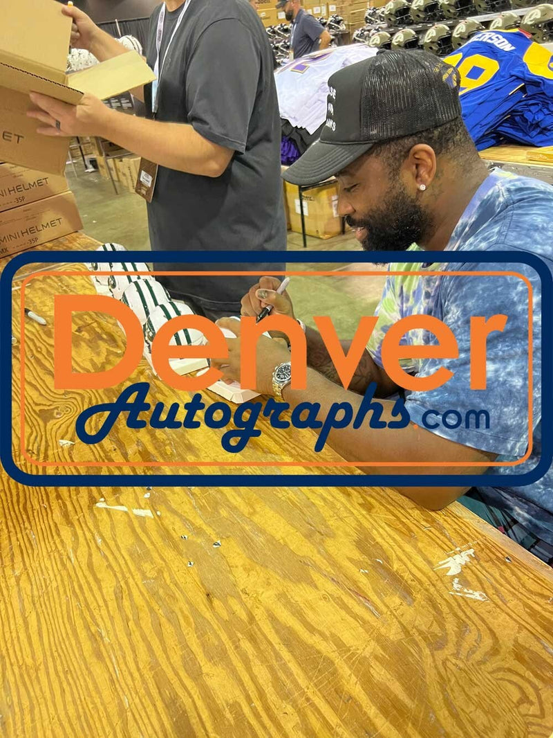 Darrelle Revis New York Jets Autographed Throwback Mini Helmet