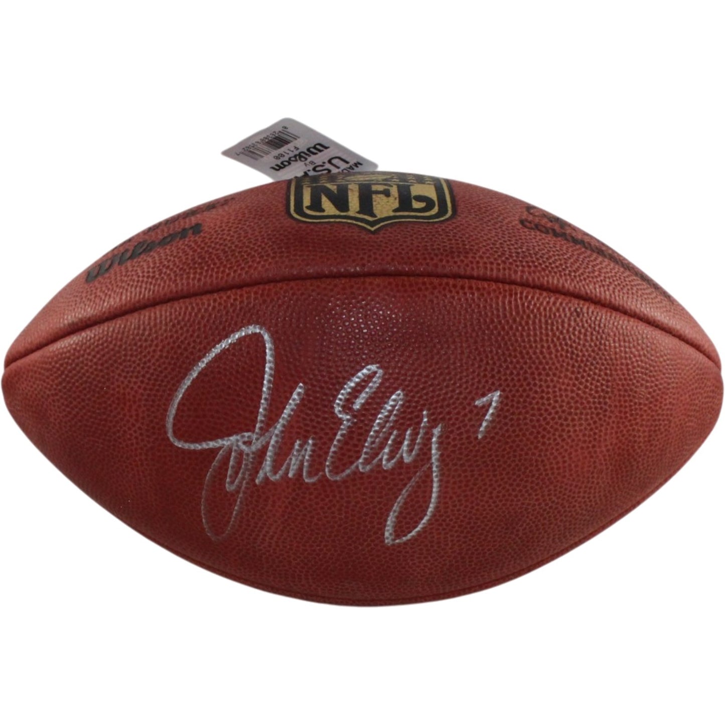 John Elway Autographed Denver Broncos Wilson The Duke Football