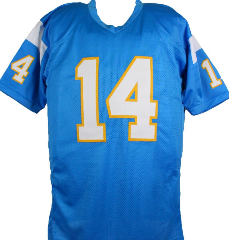 Dan Fouts Signed San Diego Chargers Style Custom Jersey - Light Blue