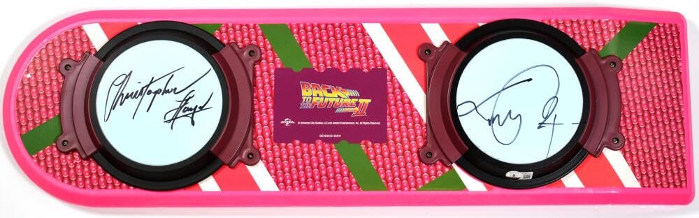 Michael J. Fox & Christopher Lloyd Signed Back to the Future Hoverboard