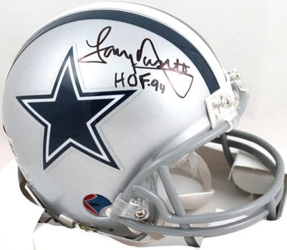 Tony Dorsett Autographed Dallas Cowboys Mini Helmet with HOF 94 Inscription