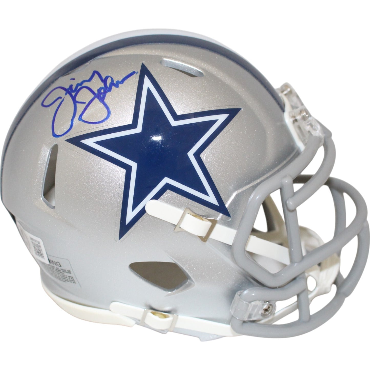 Jimmy Johnson Dallas Cowboys Autographed Speed Mini Helmet