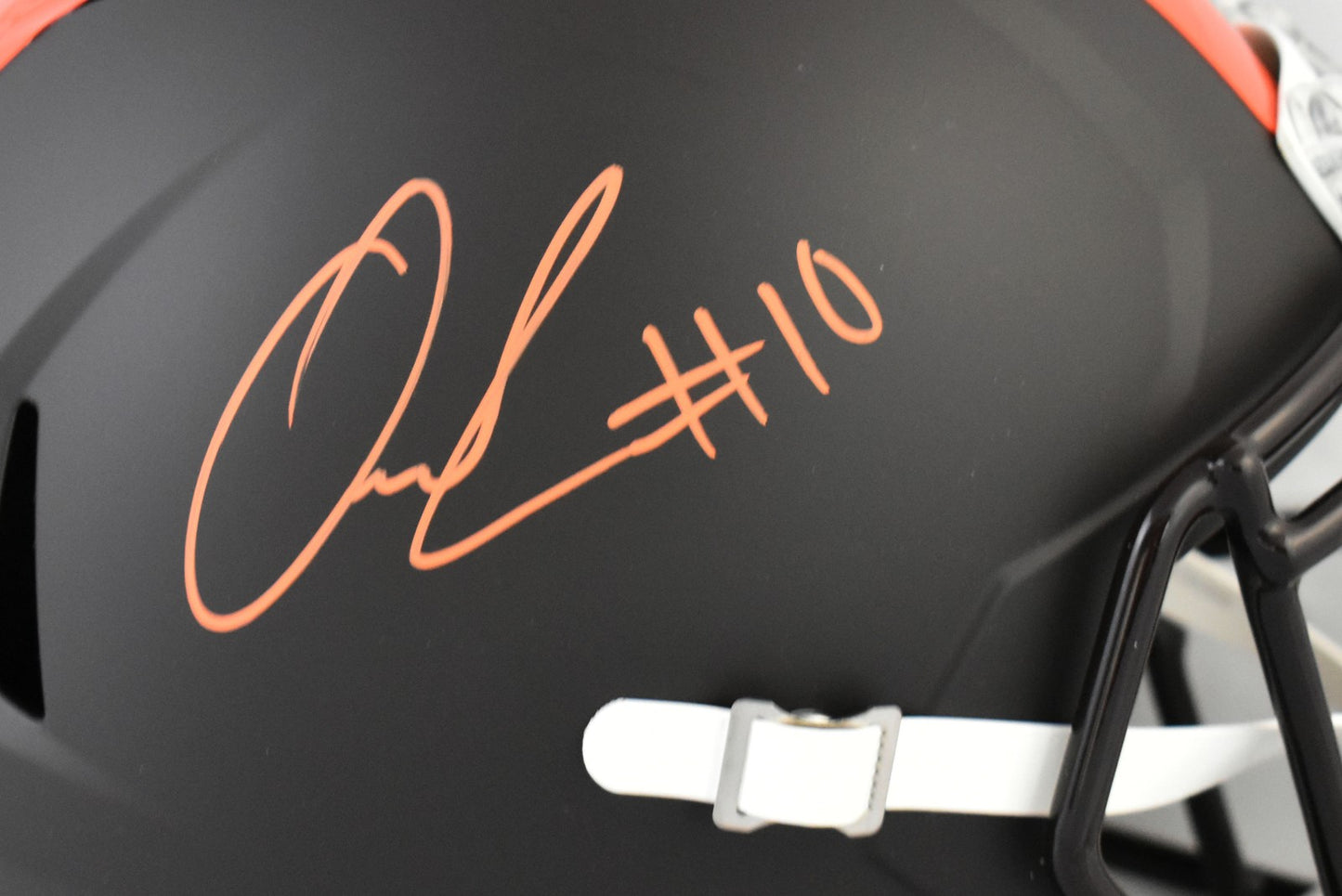 Quinshon Judkins Autographed Cleveland Browns Full Size Alternate Helmet