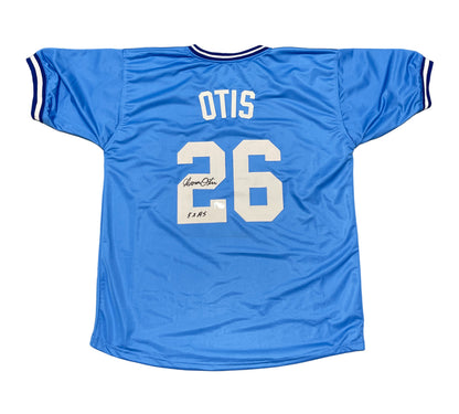 Amos Otis Signed Kansas City Royals Custom Jersey 5x All-Star Beckett BAS