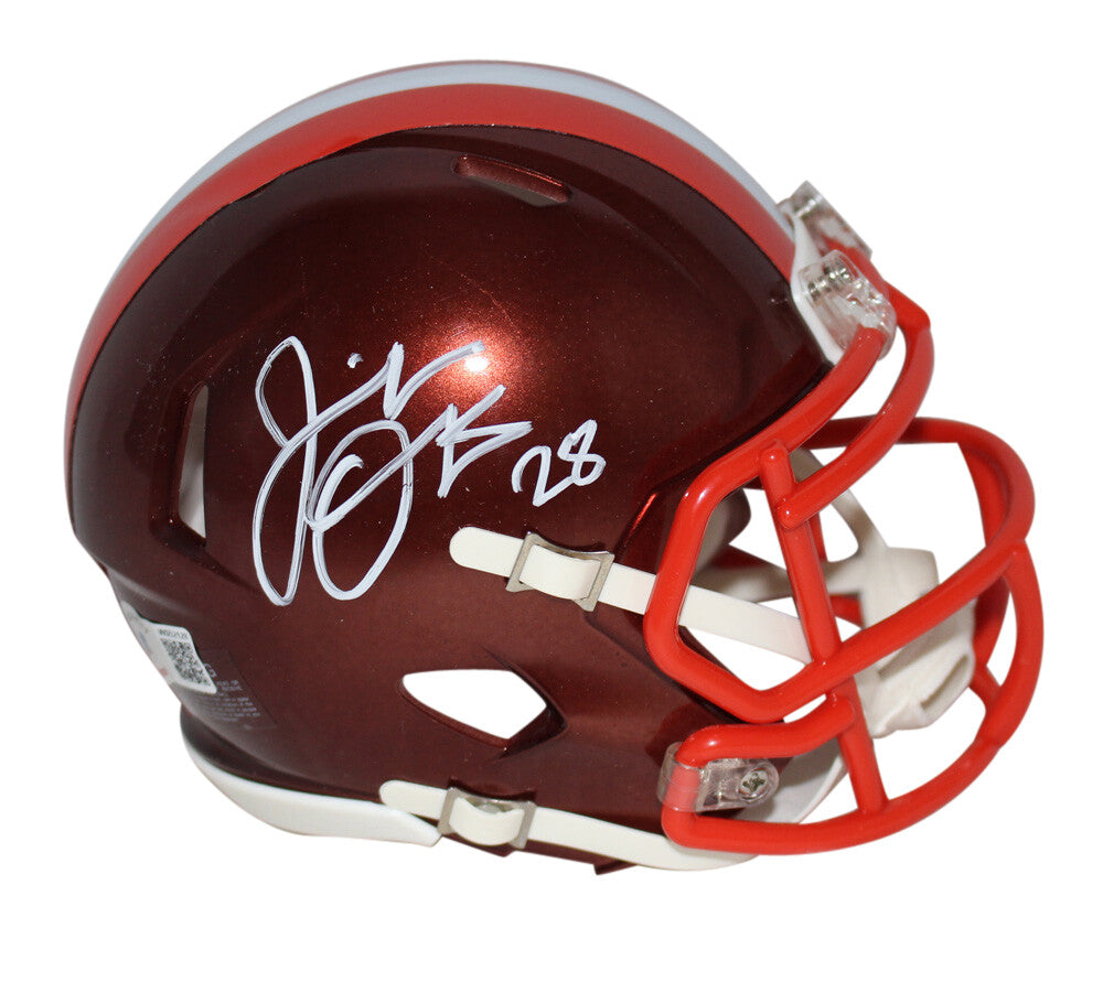 Jeremiah Owusu-Koramoah Cleveland Browns Signed Flash Mini Helmet (BAS)