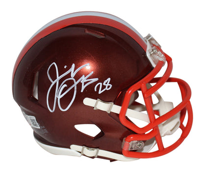 Jeremiah Owusu-Koramoah Cleveland Browns Signed Flash Mini Helmet (BAS)