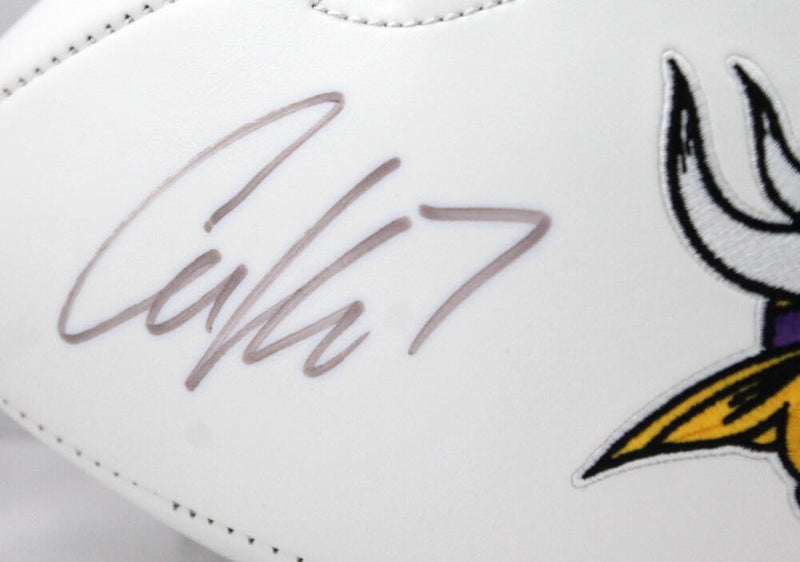 Case Keenum Autographed Minnesota Vikings Logo Football