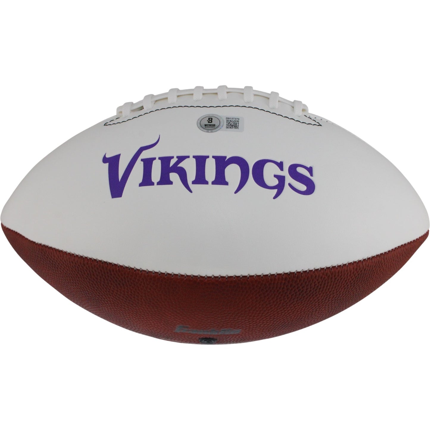 Jordan Addison Signed Minnesota Vikings Logo Football (SKOL Inscription)