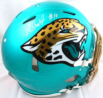 Laviska Shenault Jr Signed Jacksonville Jaguars Flash Speed Authentic Helmet