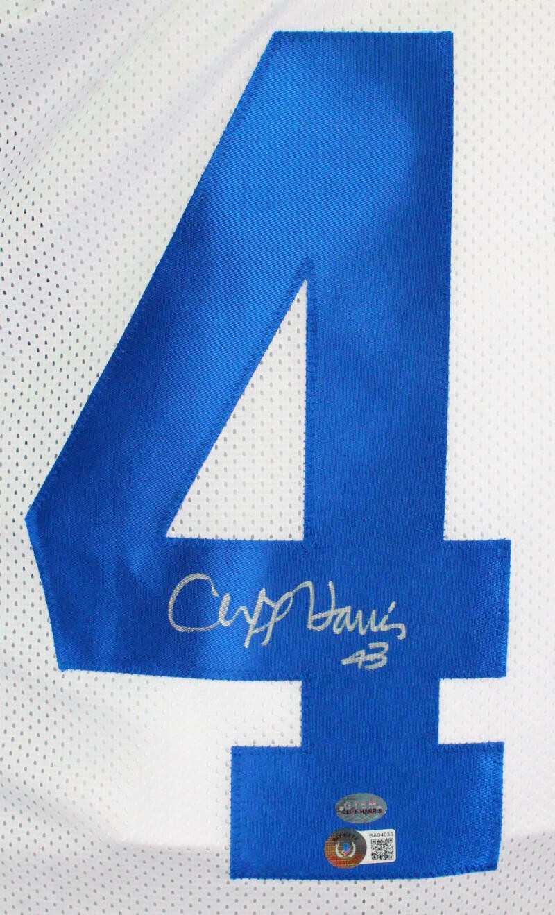 Cliff Harris Autographed White Custom Football Jersey
