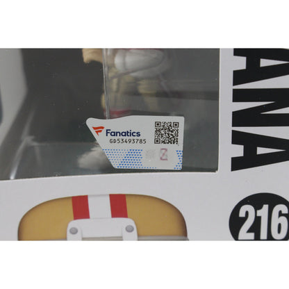 Joe Montana Autographed San Francisco 49ers Funko Pop! #216 (HOF)