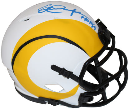 Eric Dickerson Signed Los Angeles Rams Lunar Eclipse Mini Helmet (BAS)