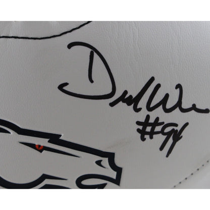 Demarcus Ware Autographed Denver Broncos Logo Football