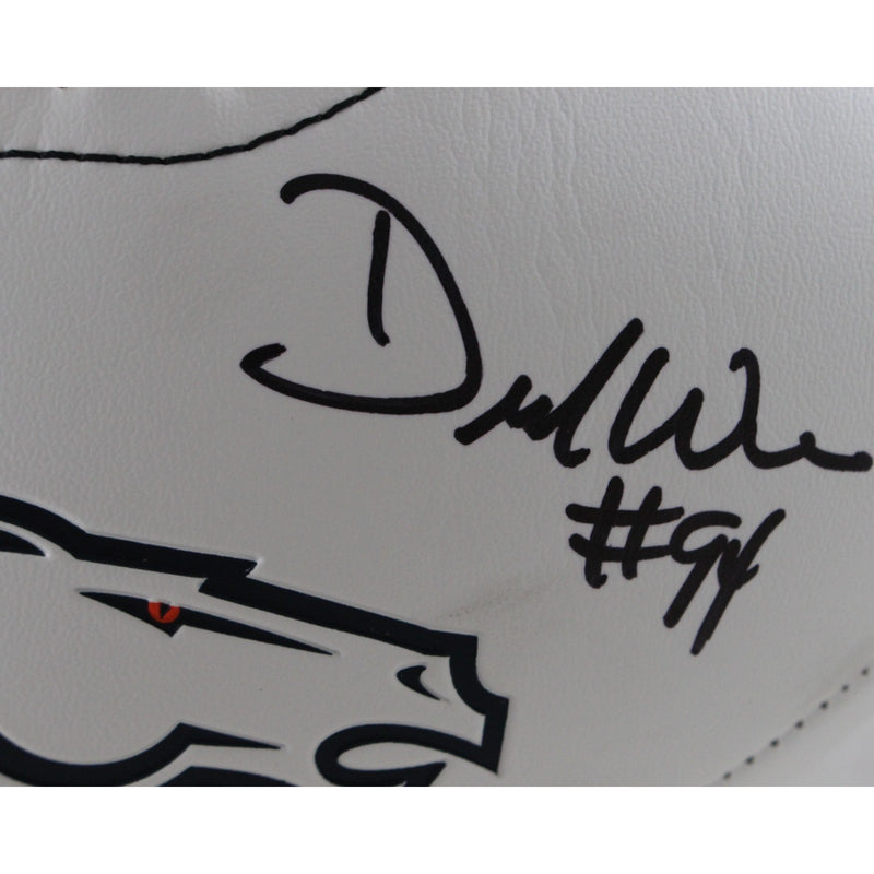 Demarcus Ware Autographed Denver Broncos Logo Football
