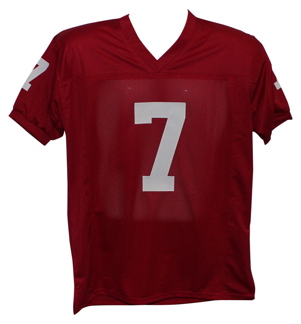 John Elway Signed Stanford Cardinal Custom College Style Red Jersey