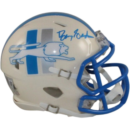 Barry Sanders Signed Detroit Lions Retro Mini Helmet