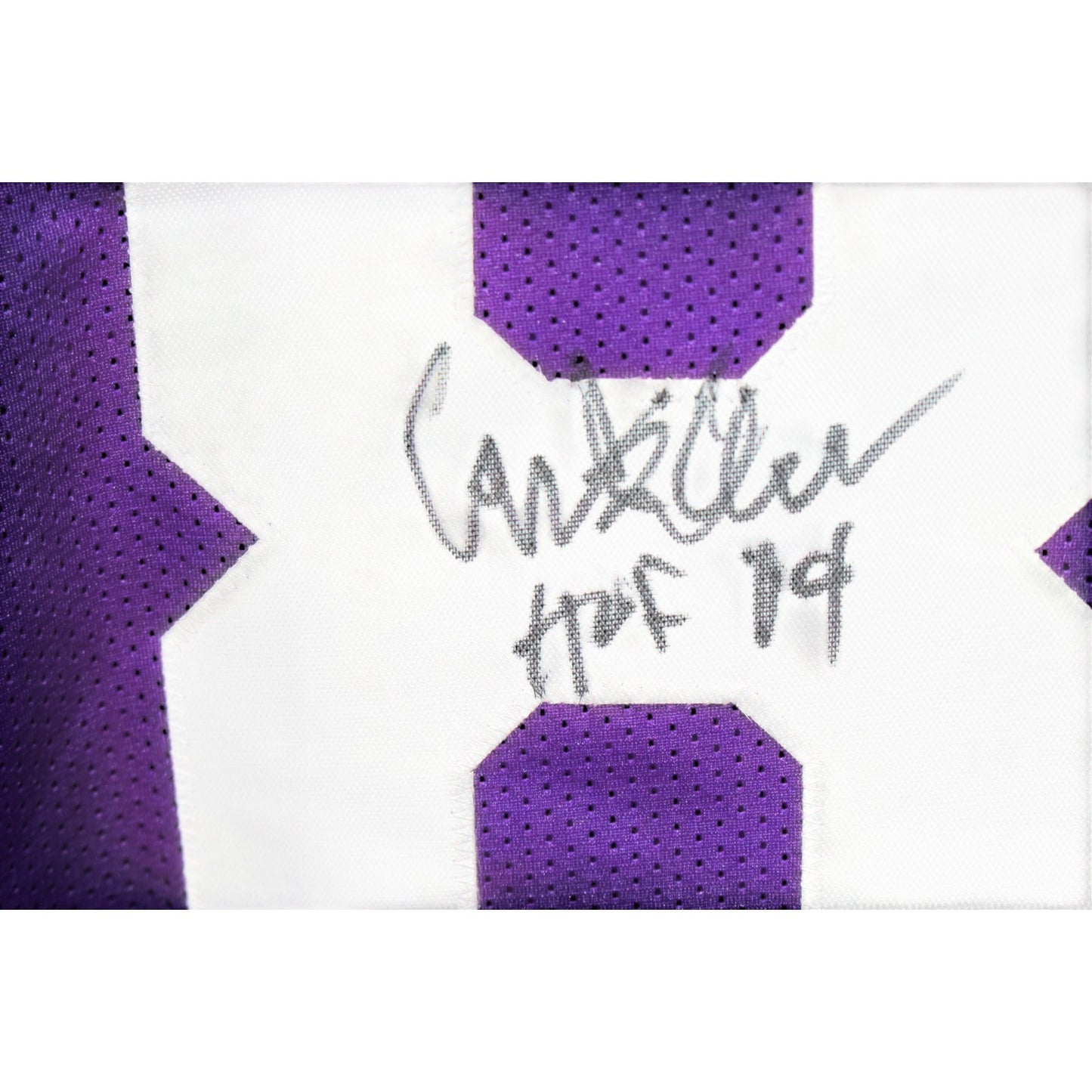 Carl Eller Autographed Purple Custom Jersey (HOF Inscription)