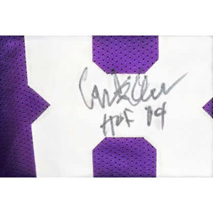 Carl Eller Autographed Purple Custom Jersey (HOF Inscription)