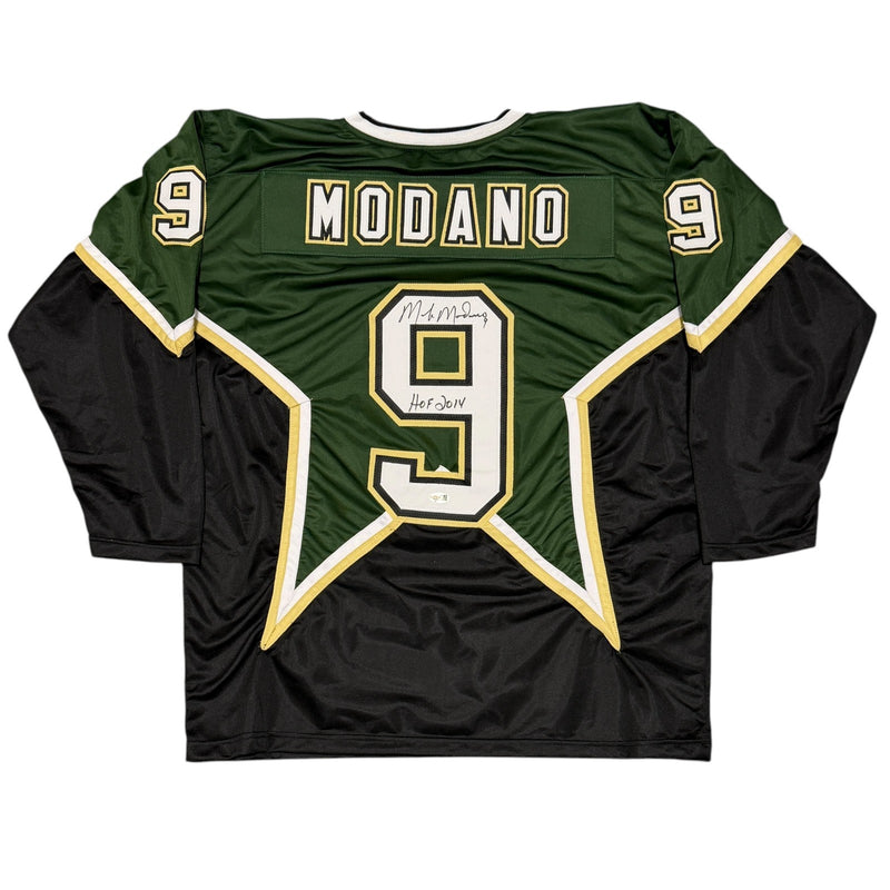 Mike Modano Signed Dallas Stars Custom Hockey Jersey (HOF 2014)