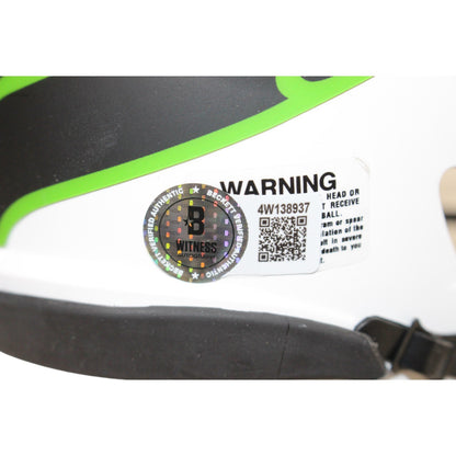 Shaun Alexander Autographed Seattle Seahawks Lunar Mini Helmet
