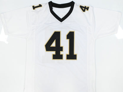 Alvin Kamara Autographed New Orleans Saints Custom White Jersey