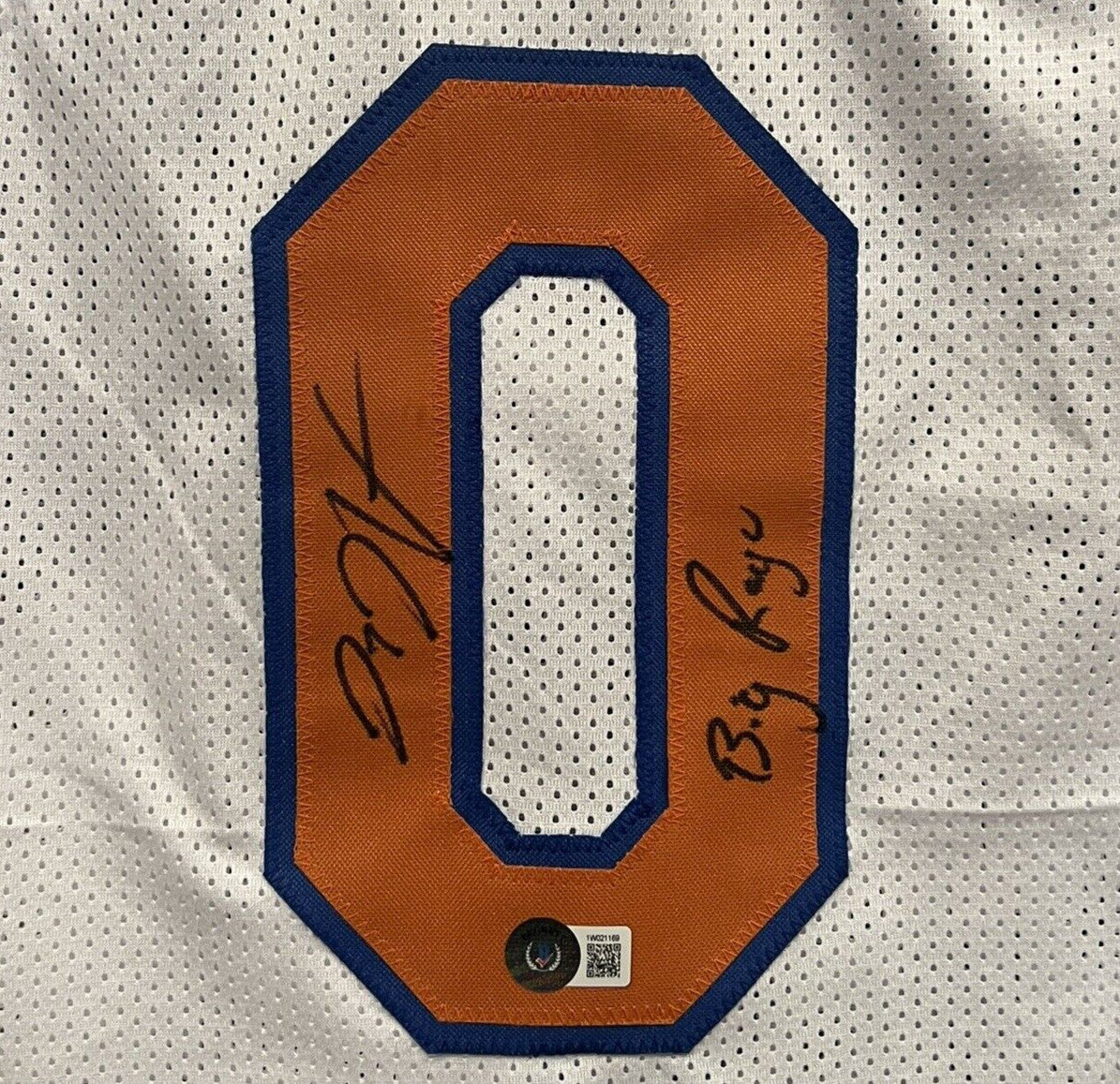 Donte DiVincenzo Signed New York Knicks Custom Jersey "Big Ragu" BAS COA