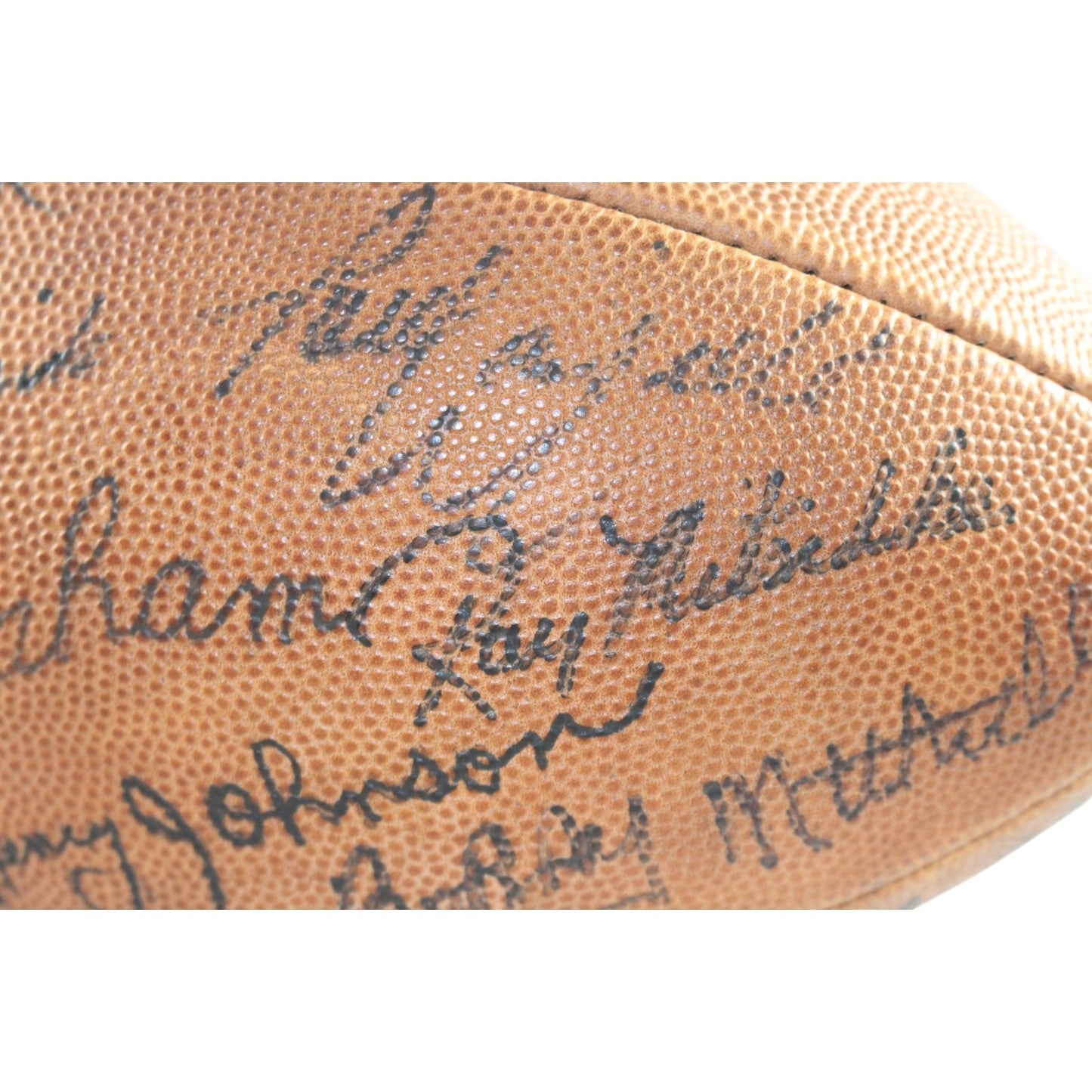 Dawson, Csonka & Van Buren Multi-Signed Wilson Rozelle NFL Football