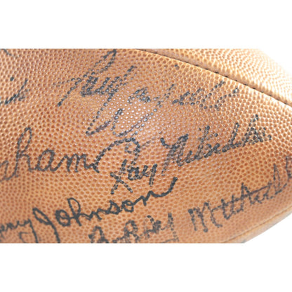 Dawson, Csonka & Van Buren Multi-Signed Wilson Rozelle NFL Football