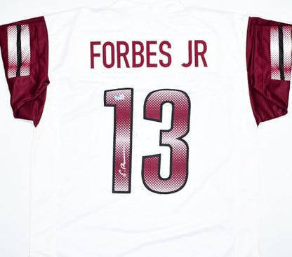 Emmanuel Forbes Jr. Autographed White Custom Jersey