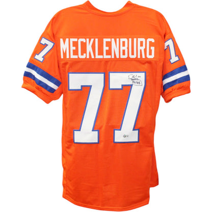 Karl Mecklenburg Signed Pro Style Orange Jersey