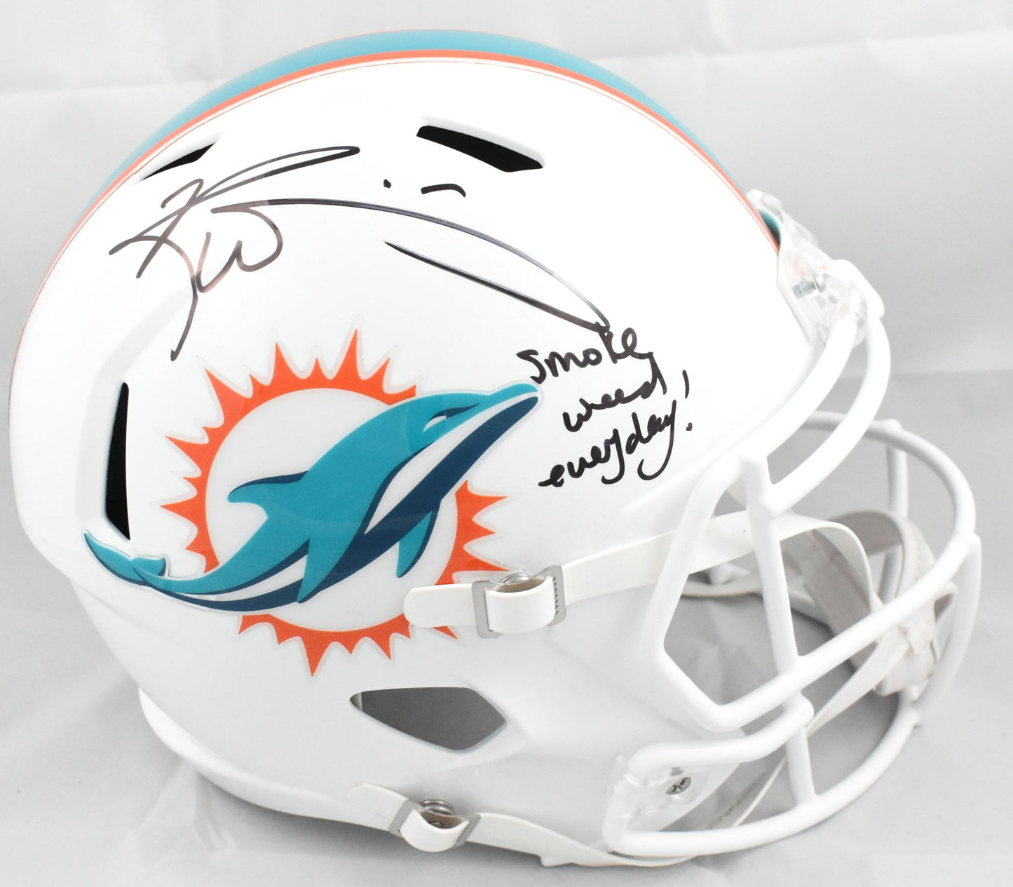 Ricky Williams Signed Miami Dolphins Full Size Speed Helmet - "SWED"