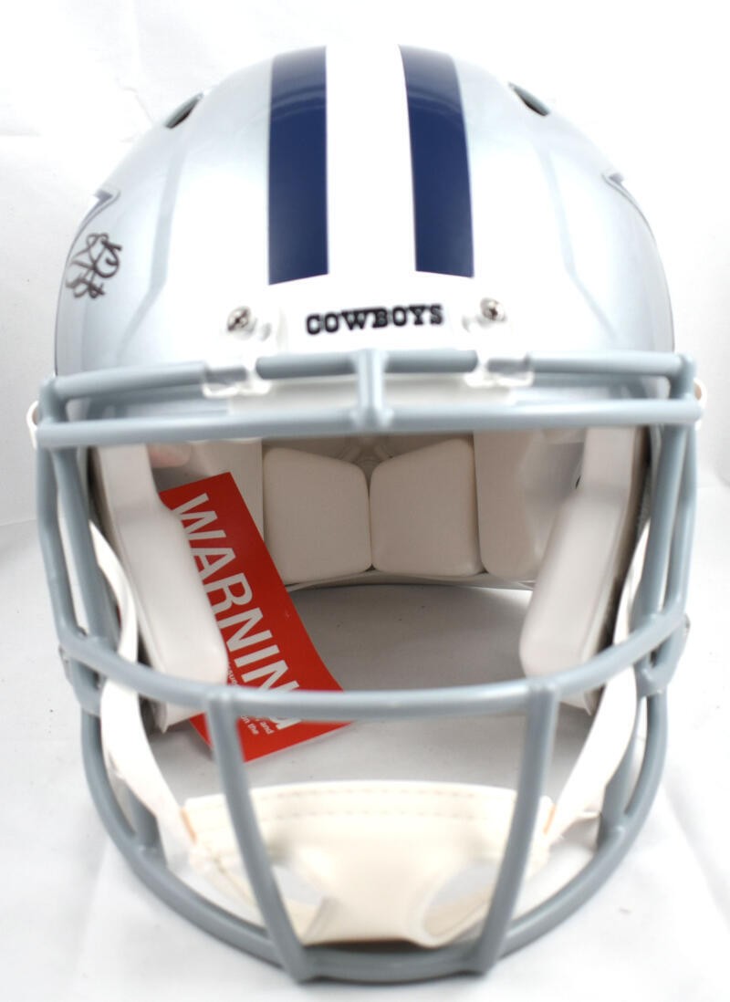 Emmitt Smith Signed Dallas Cowboys Full Size Speed Authentic Helmet - Black
