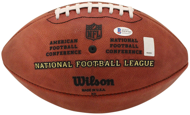 Russell Wilson Denver Broncos Autographed Official Football Beckett
