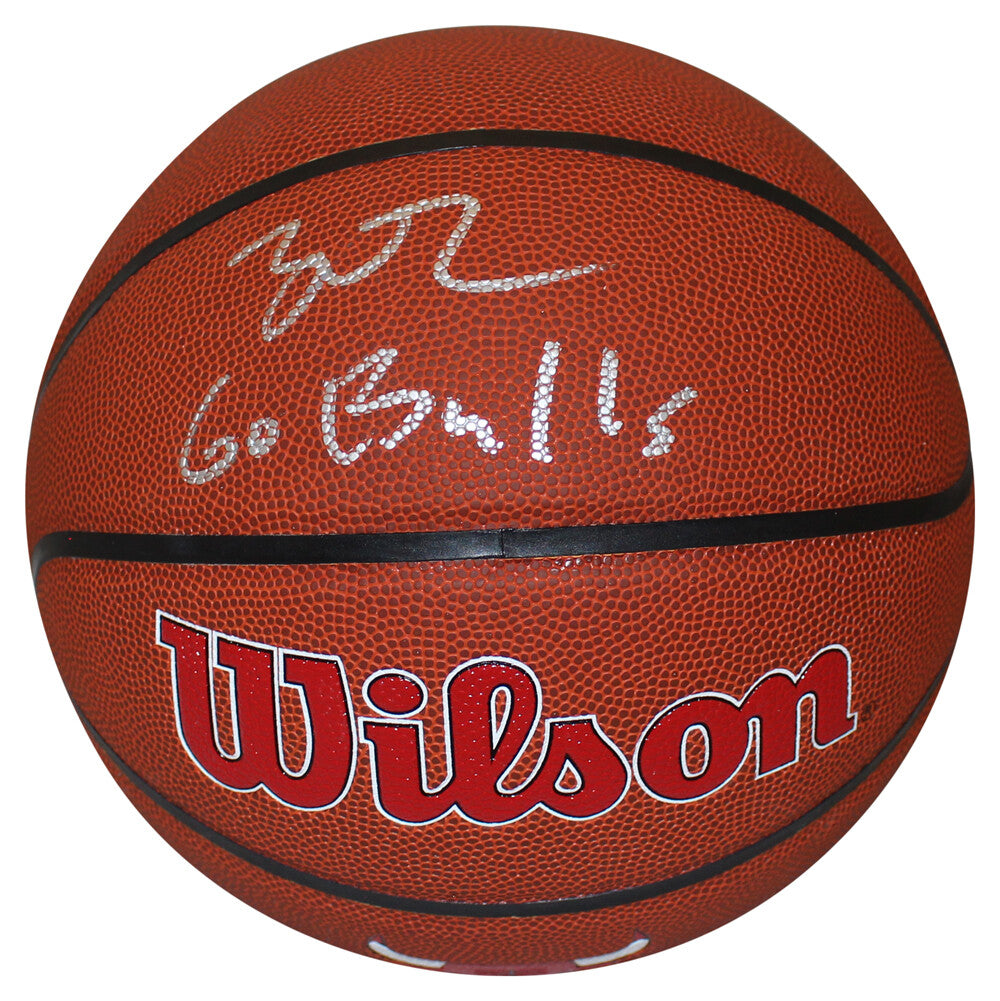 Lonzo Ball Signed Chicago Bulls Wilson Basketball (Go Bulls Inscription)