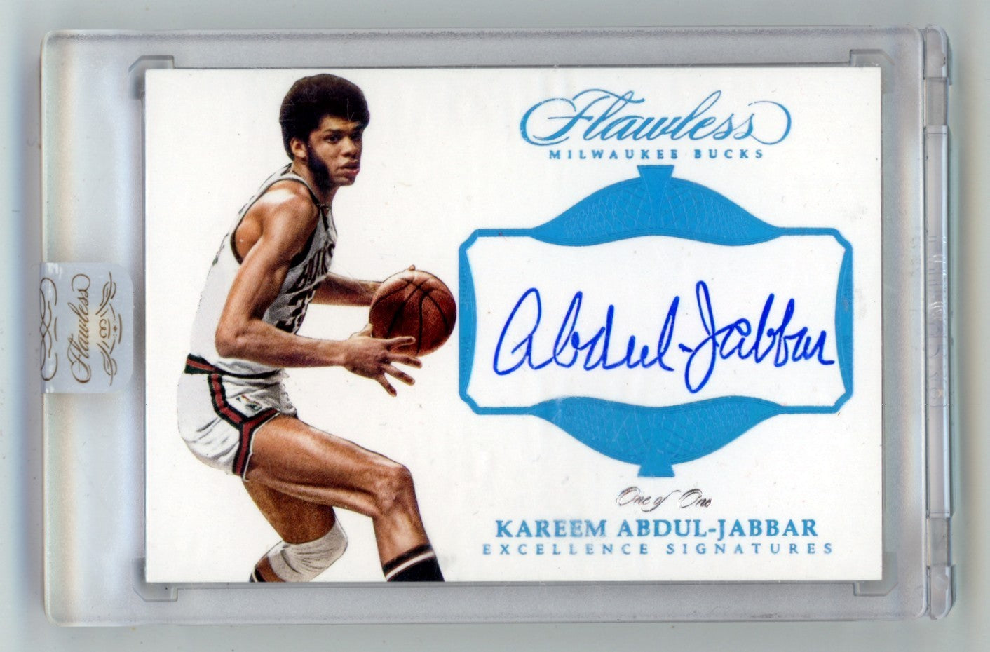 Kareem Abdul-Jabbar Signed 2016-17 Panini Flawless Platinum Excellence 1/1