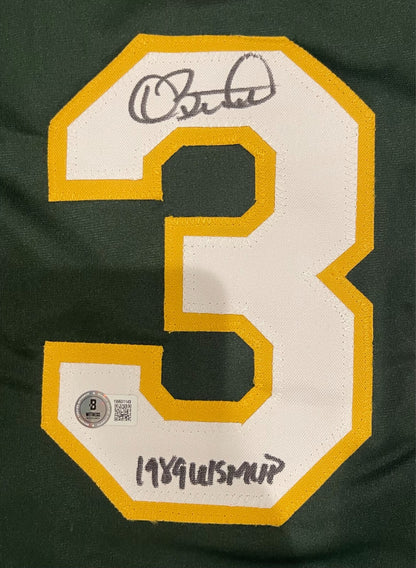 Dave Stewart Signed Oakland Athletics Custom Jersey - '89 WS MVP