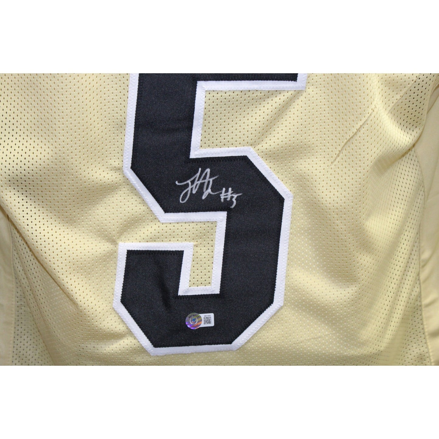 Jimmy Horn Jr. Signed Colorado Buffaloes Style Football Jersey - Gold