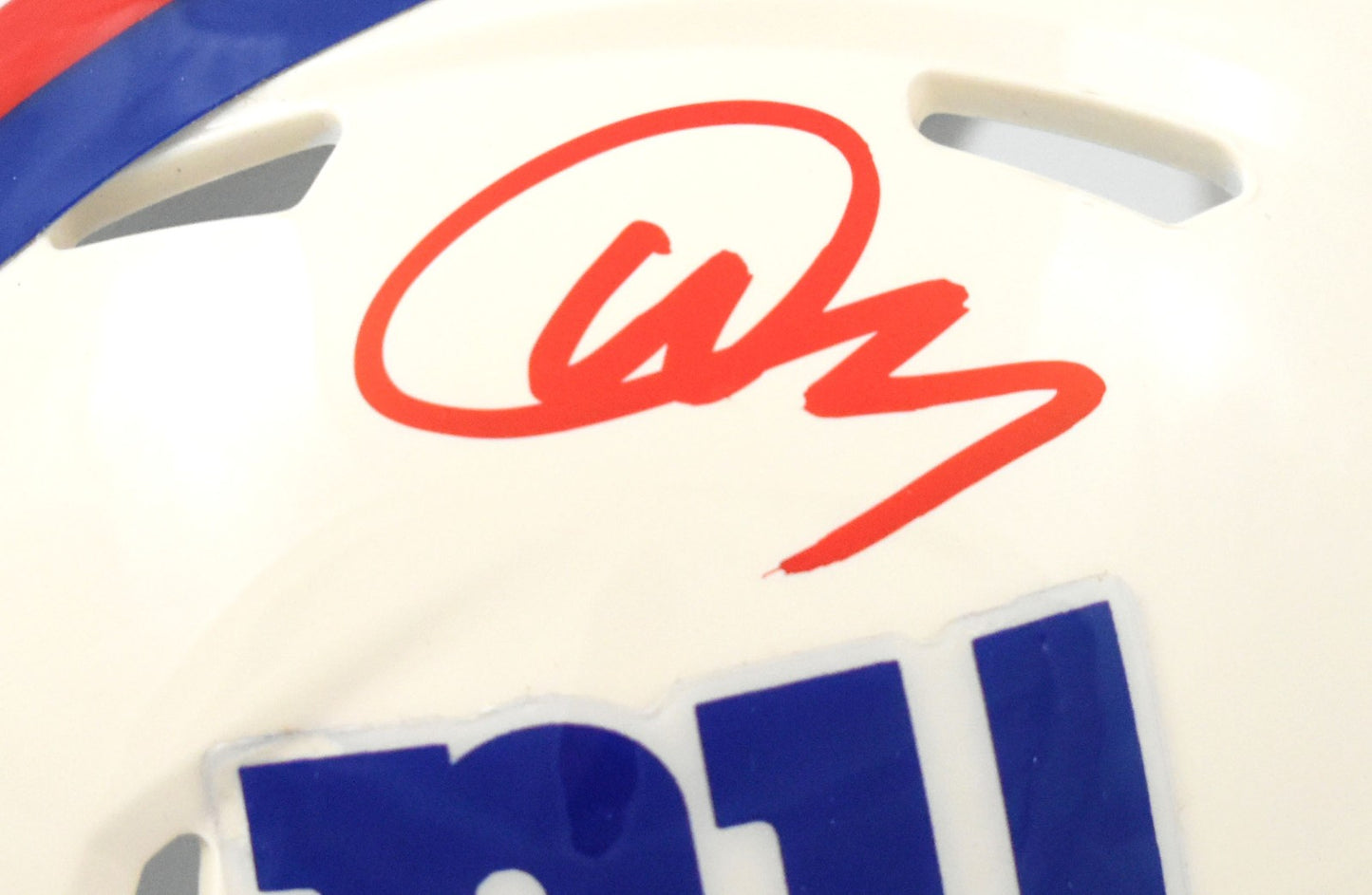 Abdul Carter Signed New York Giants Retro Speed Mini Helmet