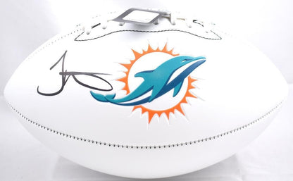 Tyreek Hill Autographed Miami Dolphins Logo Football - Black