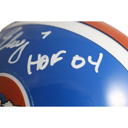 John Elway Denver Broncos Riddell VSR4 Throwback Mini Helmet
