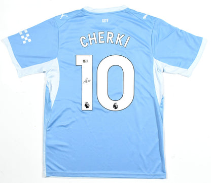 Rayan Cherki Autographed Manchester City Home Jersey