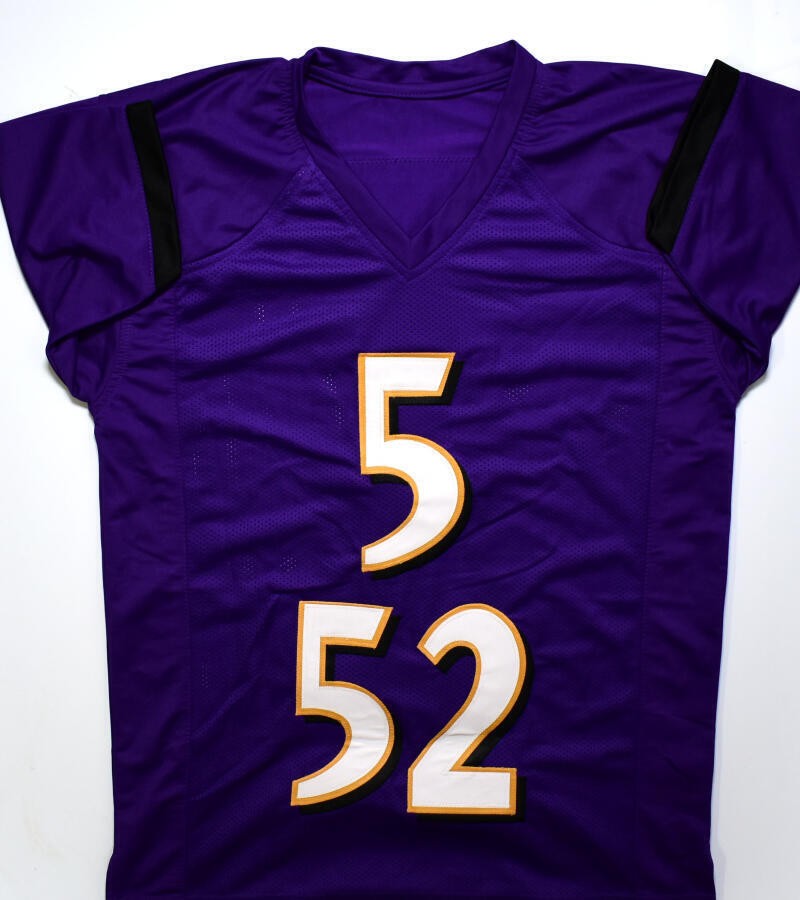 Ray Lewis & Joe Flacco Autographed Baltimore Ravens Purple Jersey