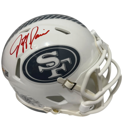 Jeff Garcia Signed San Francisco 49ers Salute to Service Mini Helmet