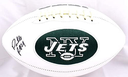 Darrelle Revis Signed New York Jets Black Logo Football