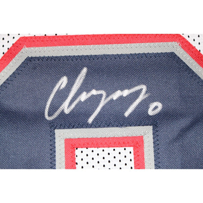 Christian Gonzalez Autographed White Pro Style Jersey (Beckett COA)