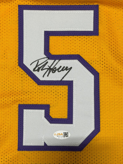 Robert Horry Los Angeles Lakers Signed Custom Basketball Jersey JSA