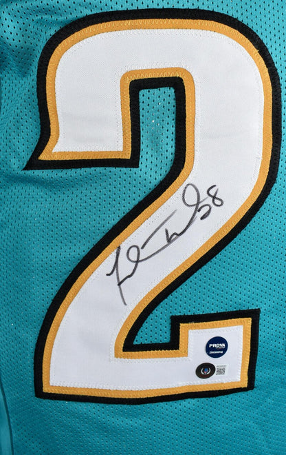 Fred Taylor Signed Jacksonville Jaguars Custom Teal Jersey