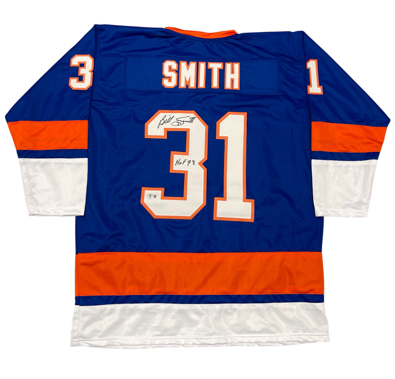 Billy Smith Signed New York Islanders Custom Jersey (HOF 93)